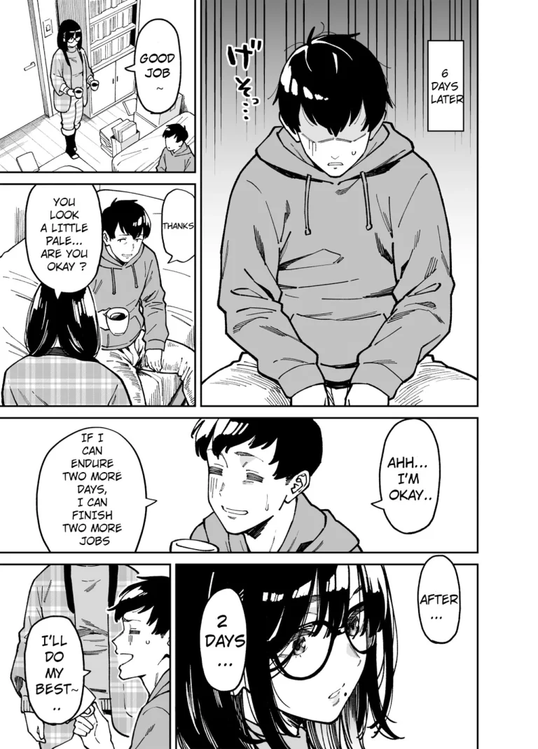 Comforted by the Sloppy Girl next door 2 | Otonari no Darashina Onee-san ni Nagusamerareru Hanashi 2 porn comic picture 12