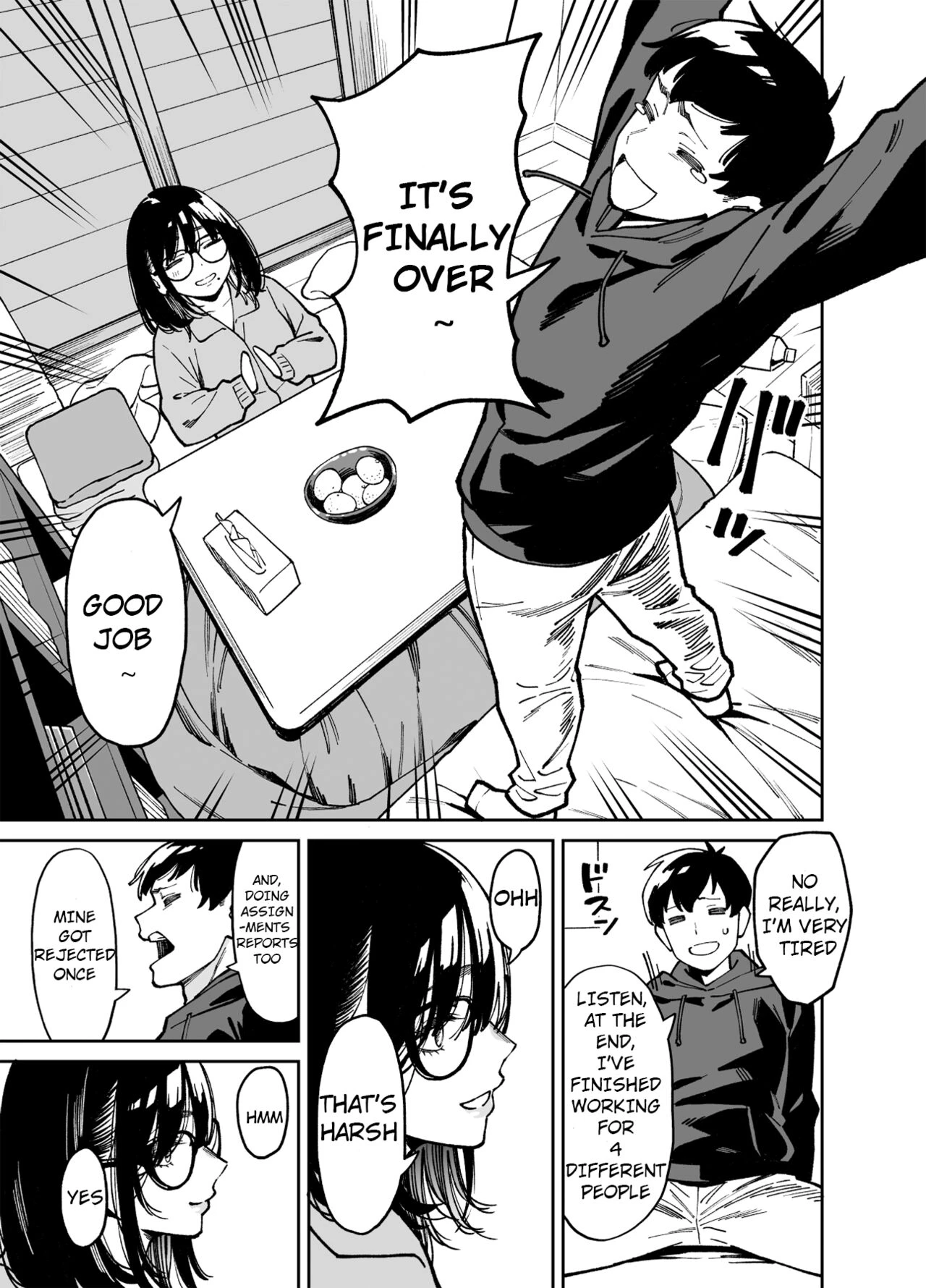 Comforted by the Sloppy Girl next door 2 | Otonari no Darashina Onee-san ni Nagusamerareru Hanashi 2 porn comic picture 14