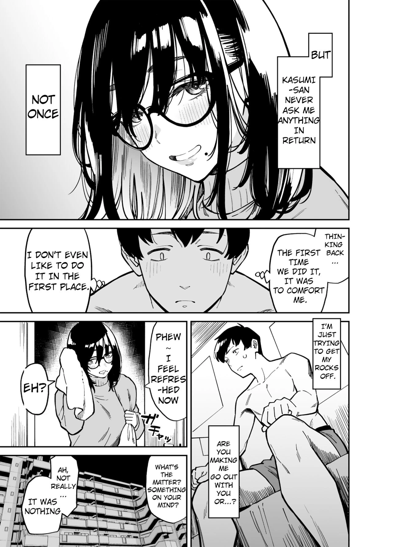 Comforted by the Sloppy Girl next door 2 | Otonari no Darashina Onee-san ni Nagusamerareru Hanashi 2 porn comic picture 8