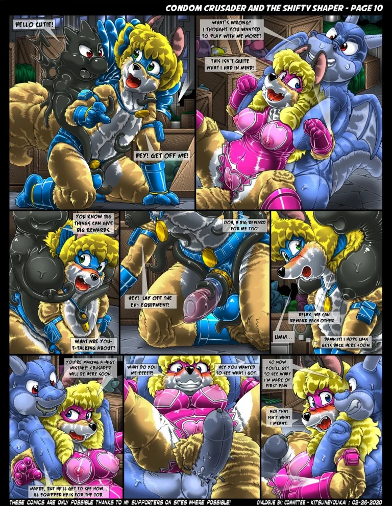 Condom Crusader and the Shifty Shaper porn comic picture 10