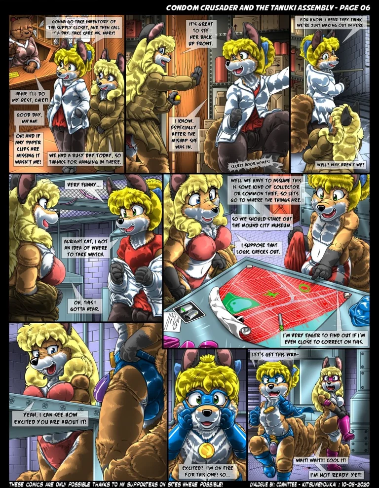 Condom Crusader and the Tanuki Assembly porn comic picture 6