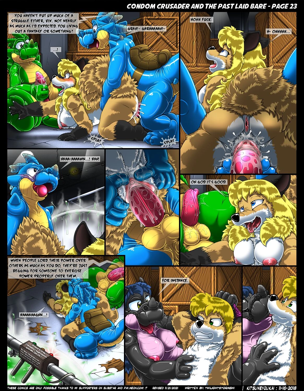 Condom Crusader Issues 1-3 by Kitsune Youkai (Director's Cut) porn comic picture 64