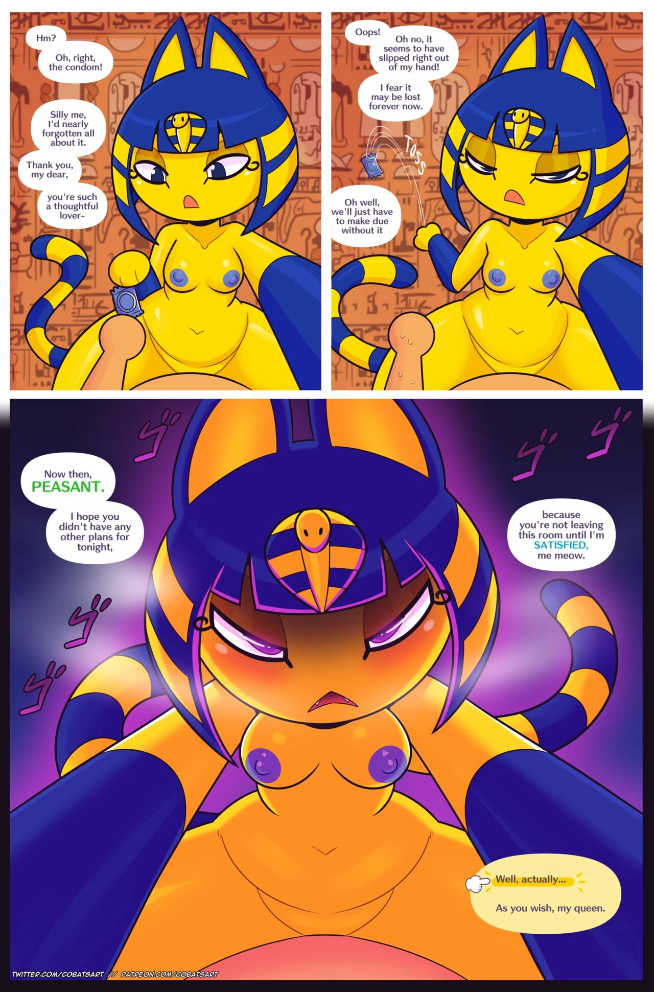 Confessing to Ankha porn comic picture 3