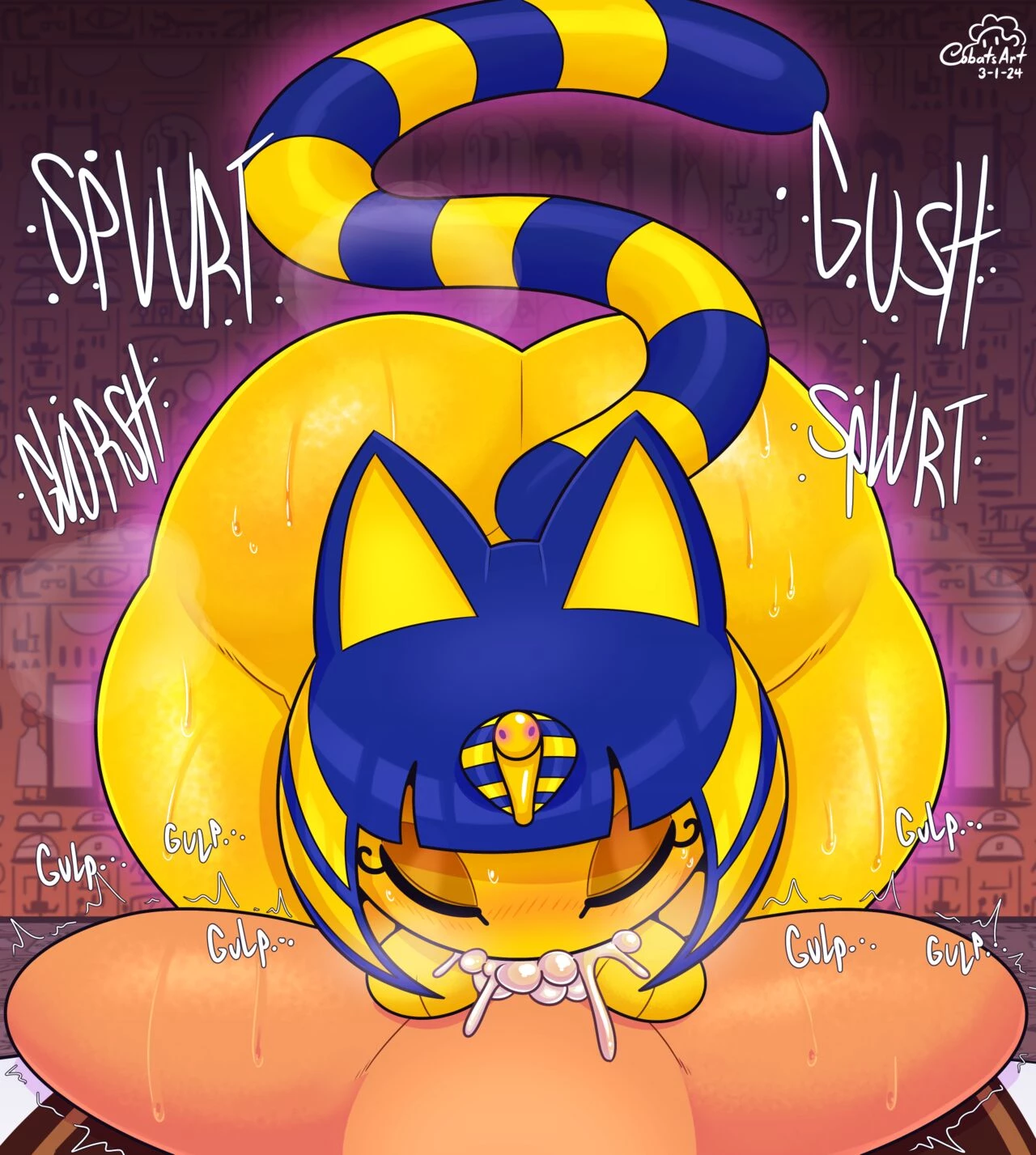 Confessing to Ankha porn comic picture 6