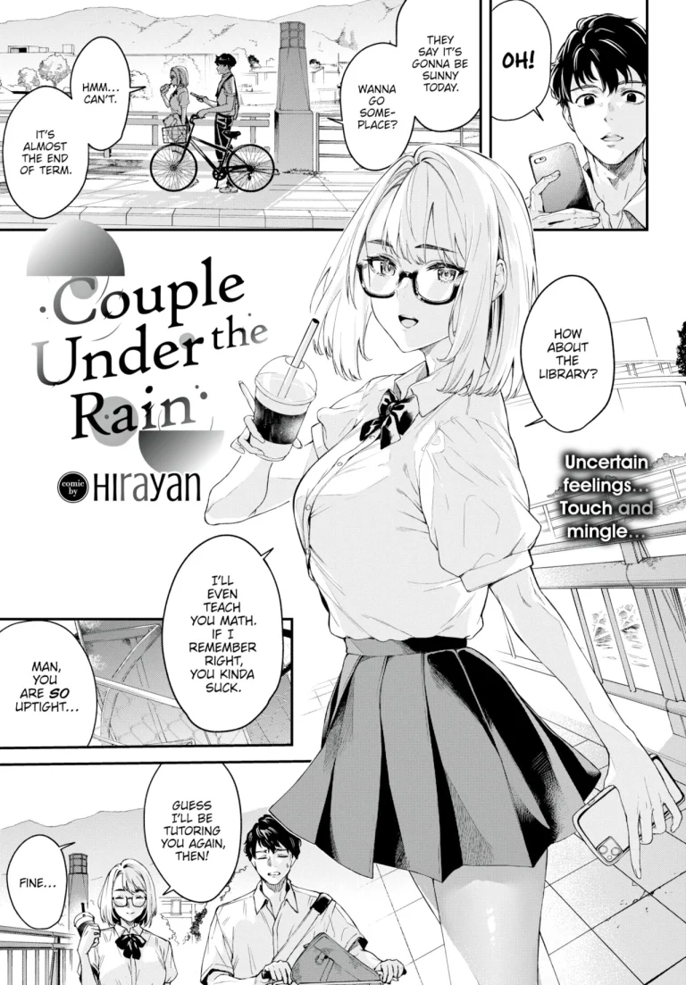Couple Under the Rain porn comic picture 1