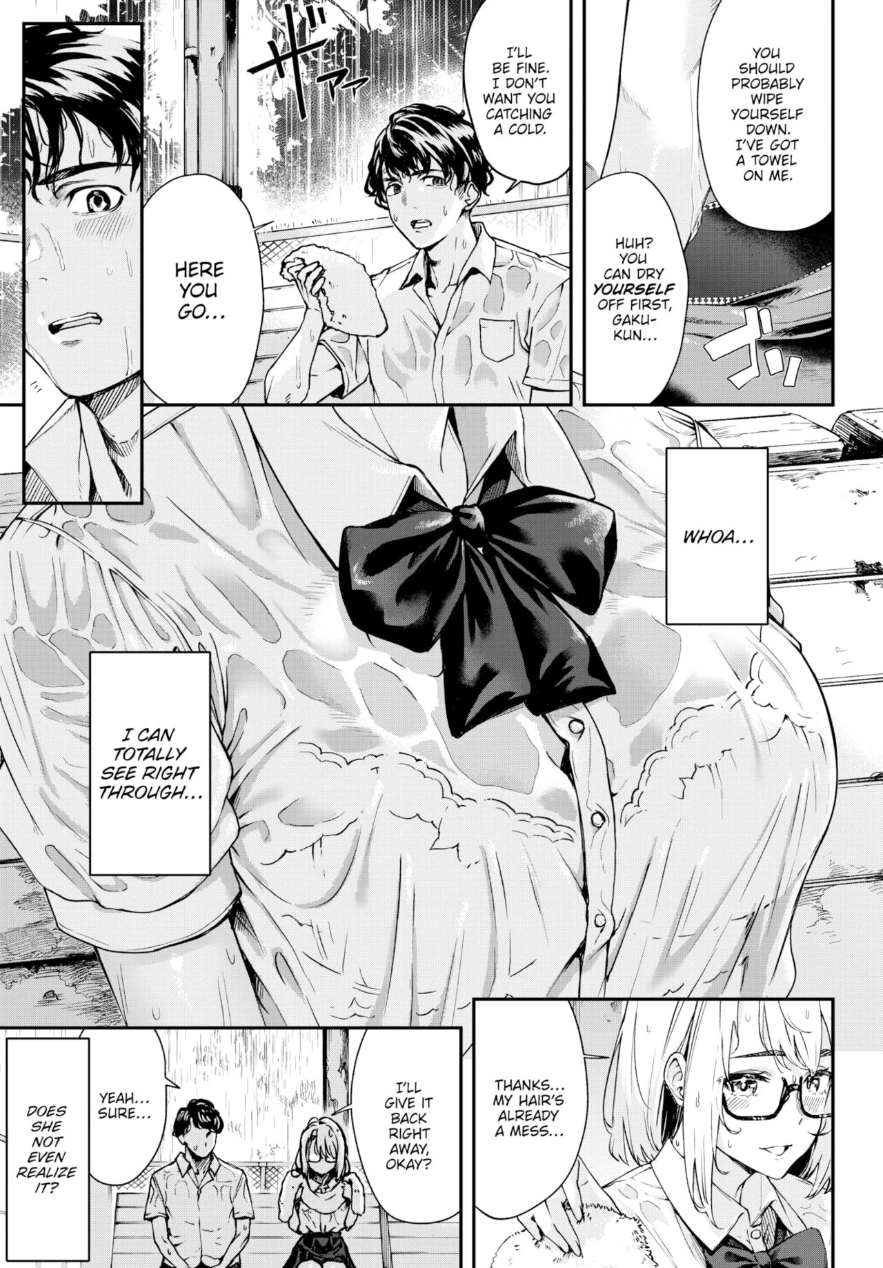 Couple Under the Rain porn comic picture 5