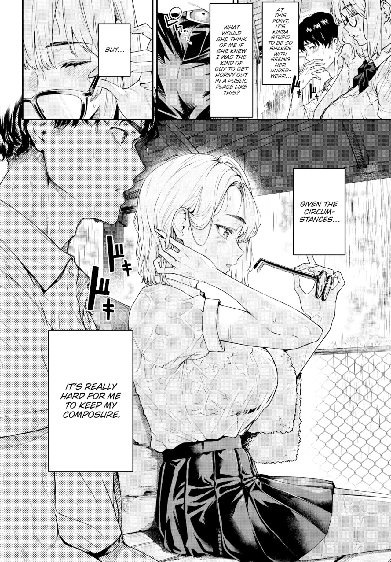 Couple Under the Rain porn comic picture 6