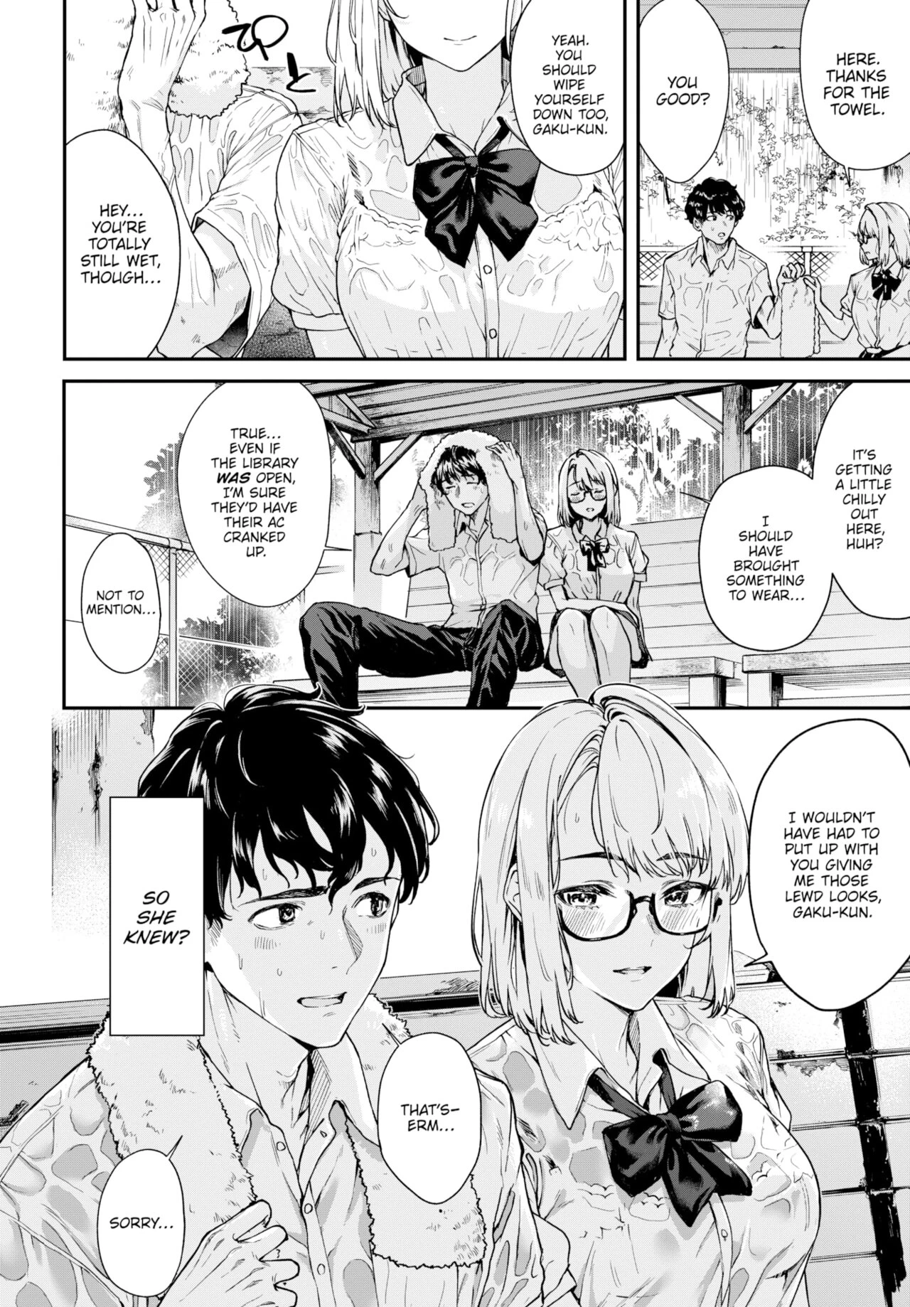 Couple Under the Rain porn comic picture 7