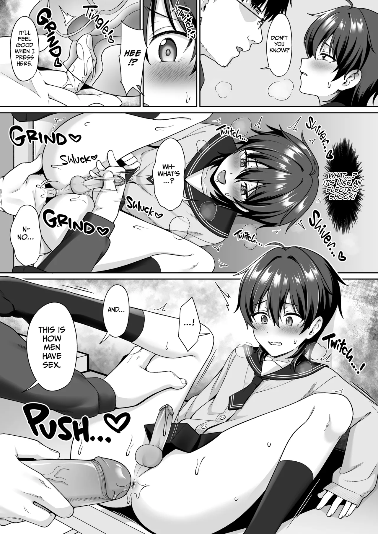 Crossdressing in a Boys School porn comic picture 11