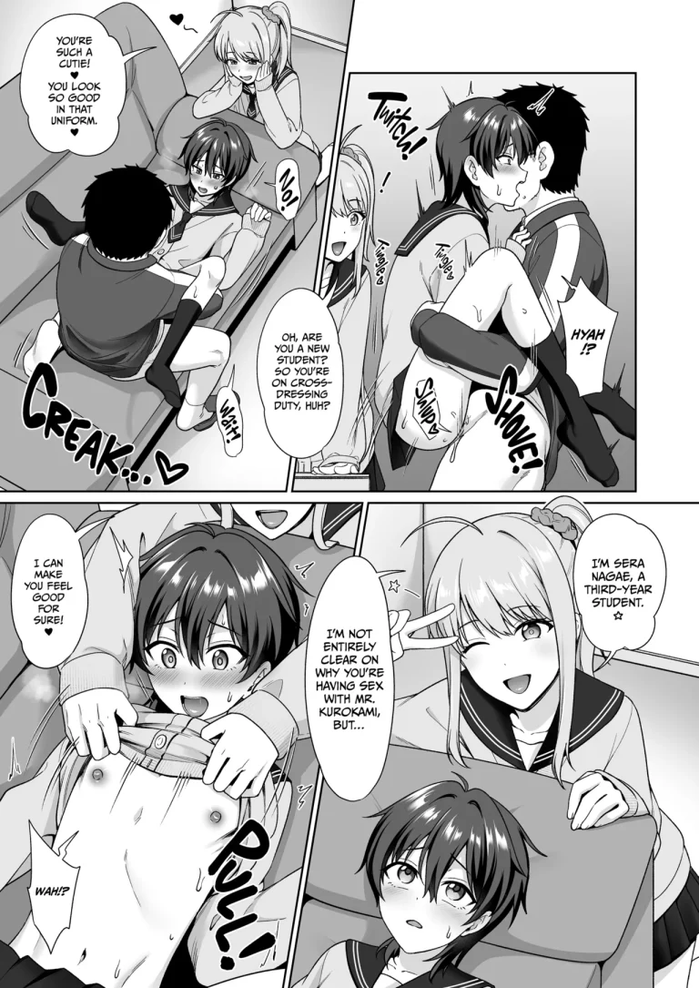 Crossdressing in a Boys School porn comic picture 15