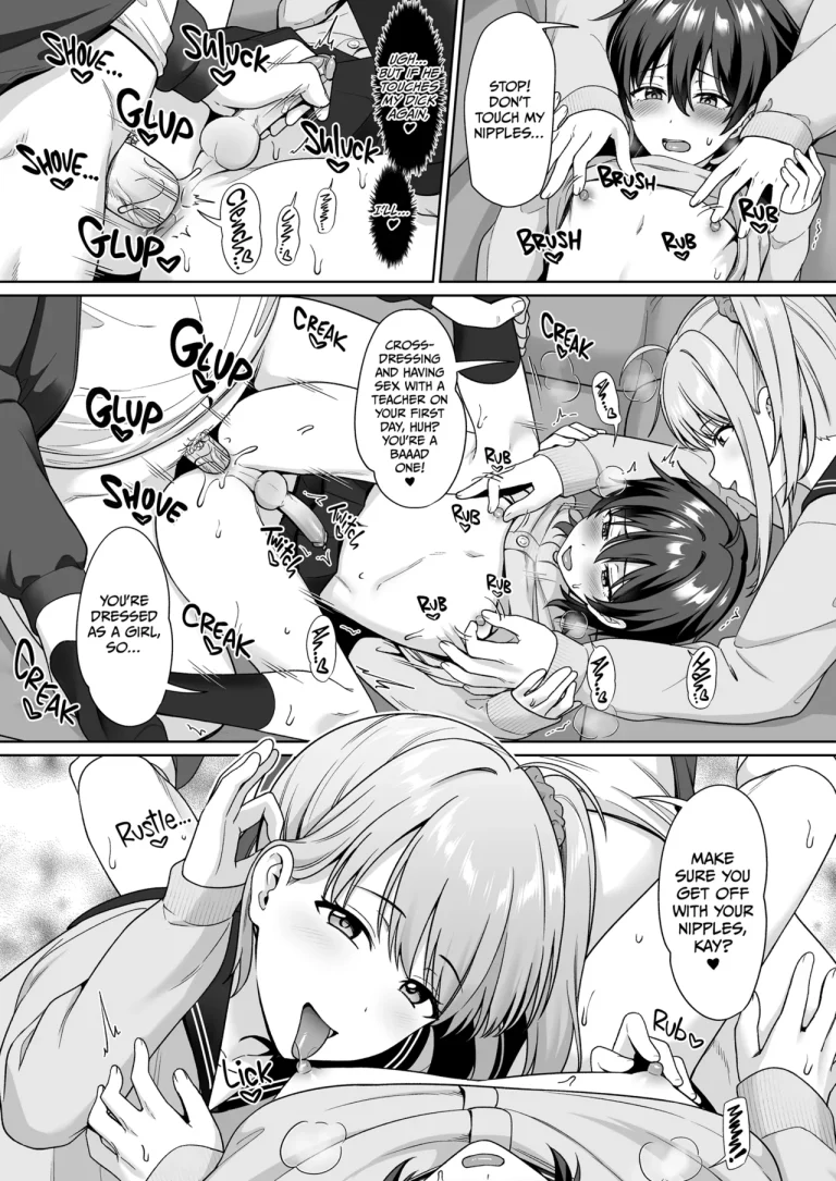 Crossdressing in a Boys School porn comic picture 16