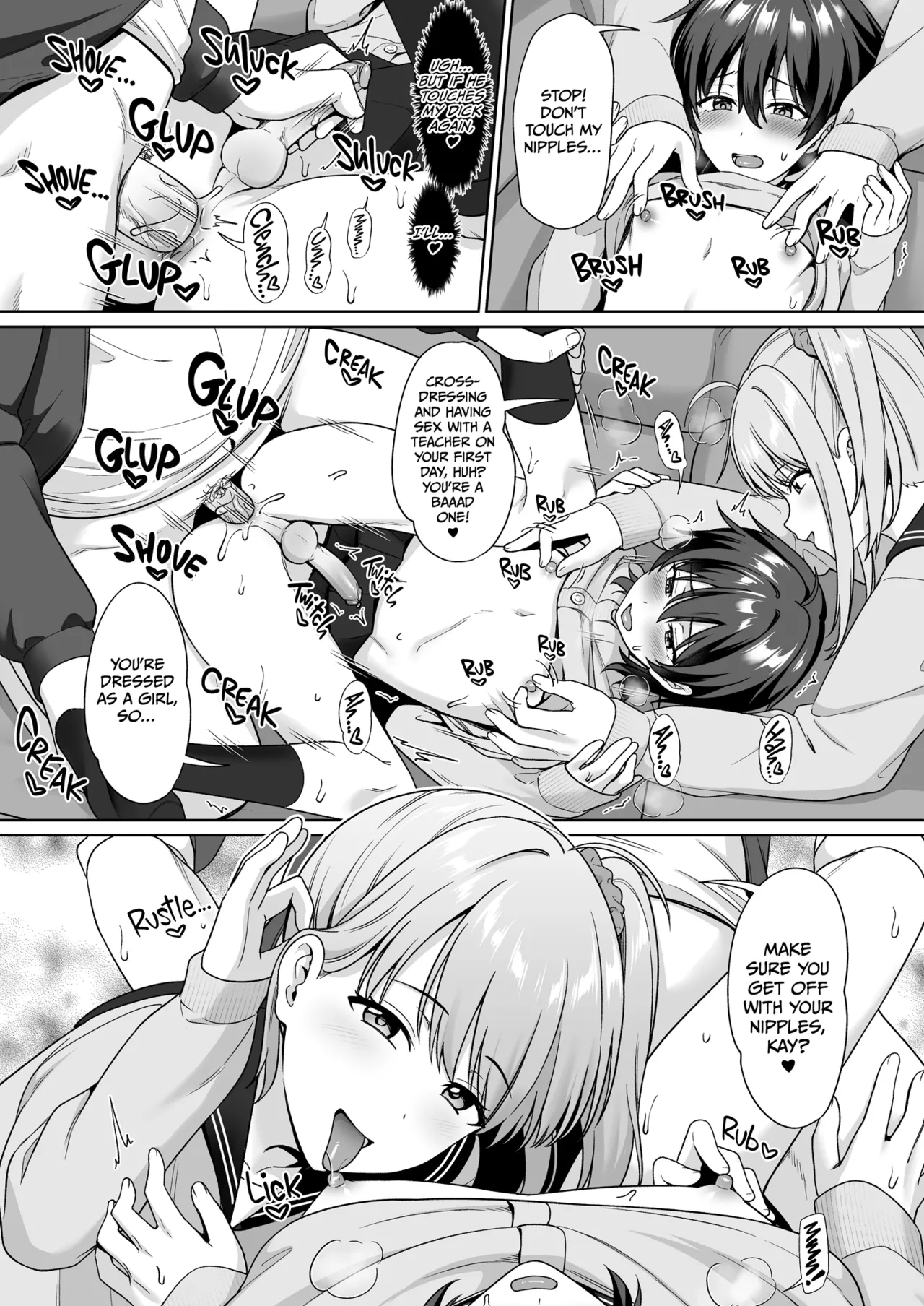 Crossdressing in a Boys School porn comic picture 16