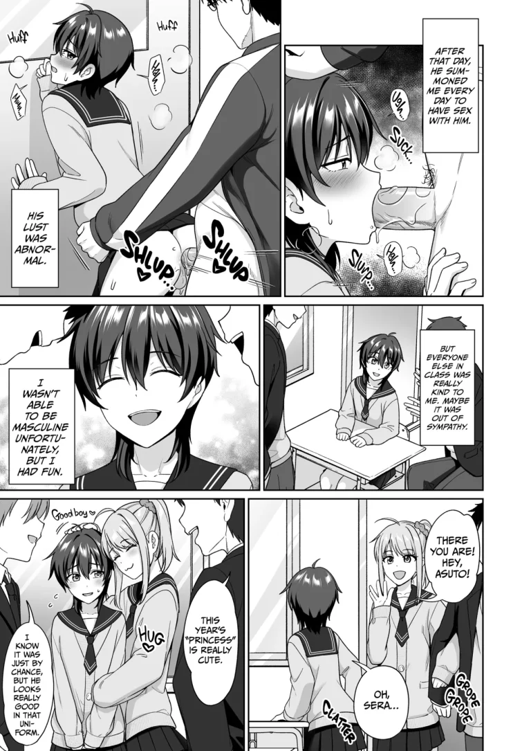 Crossdressing in a Boys School porn comic picture 19