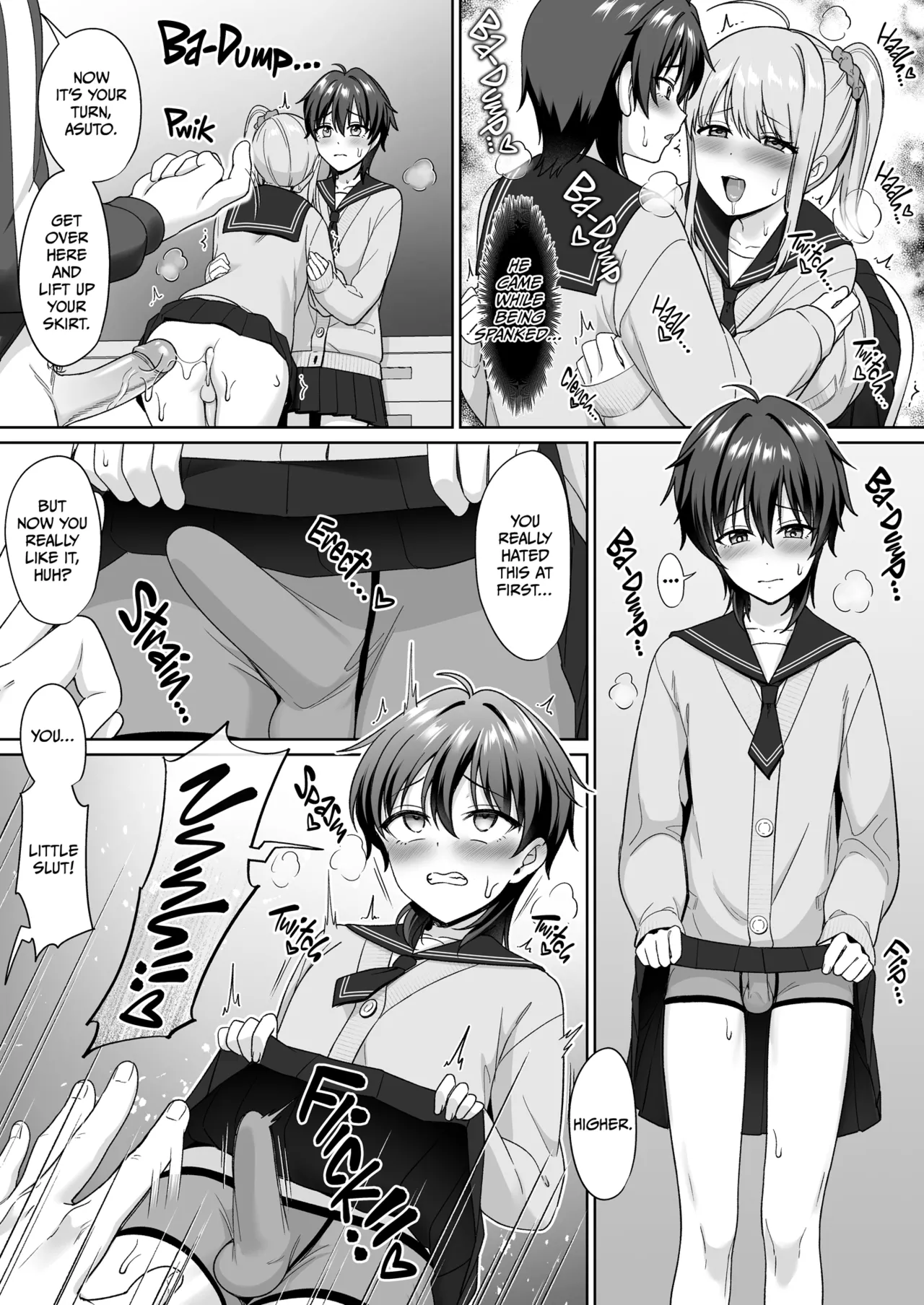 Crossdressing in a Boys School porn comic picture 23
