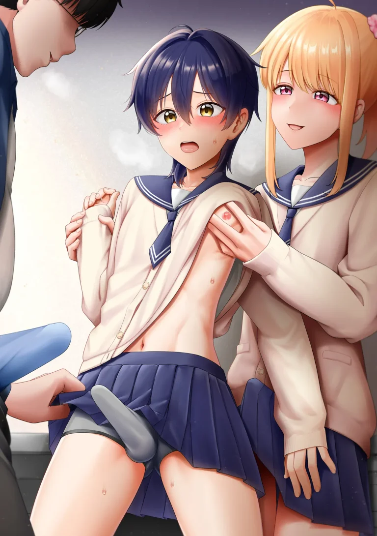 Crossdressing in a Boys School porn comic picture 34