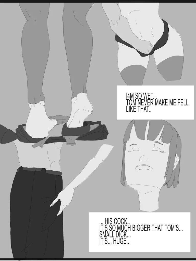 cuckold story chap1: the cheating GF porn comic picture 12