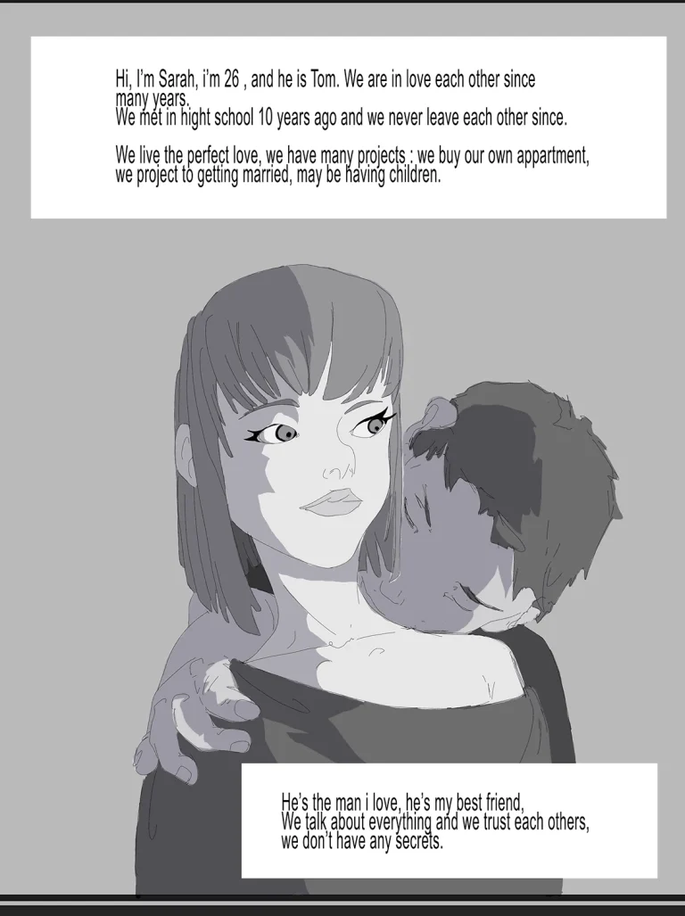 cuckold story chap1: the cheating GF porn comic picture 2