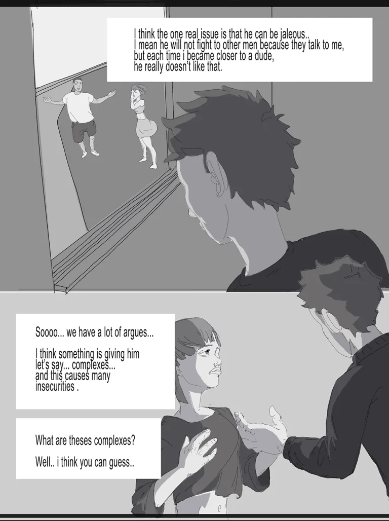 cuckold story chap1: the cheating GF porn comic picture 4