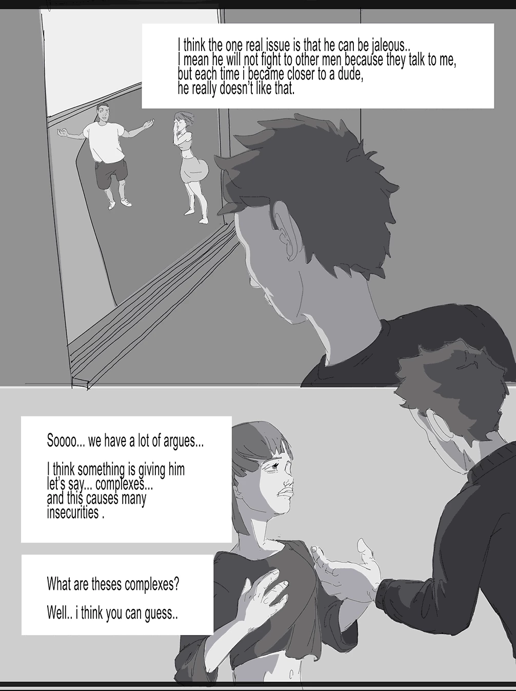 cuckold story chap1: the cheating GF porn comic picture 4