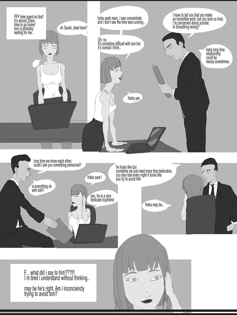 cuckold story chap1: the cheating GF porn comic picture 7