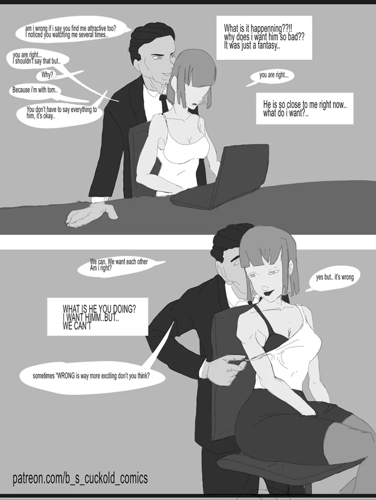 cuckold story chap1: the cheating GF porn comic picture 9