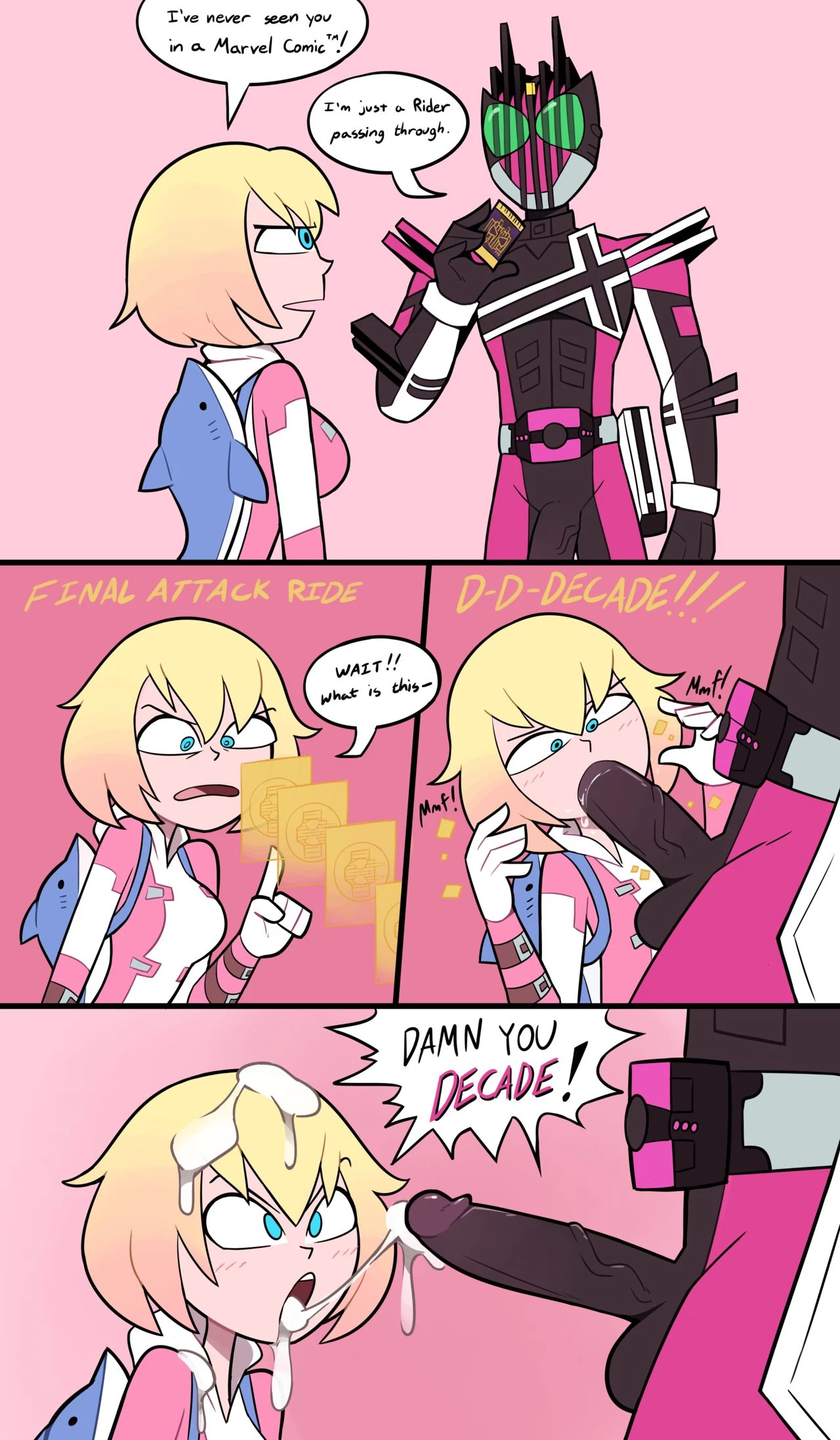 Cumming in the Spider-Verse porn comic picture 14
