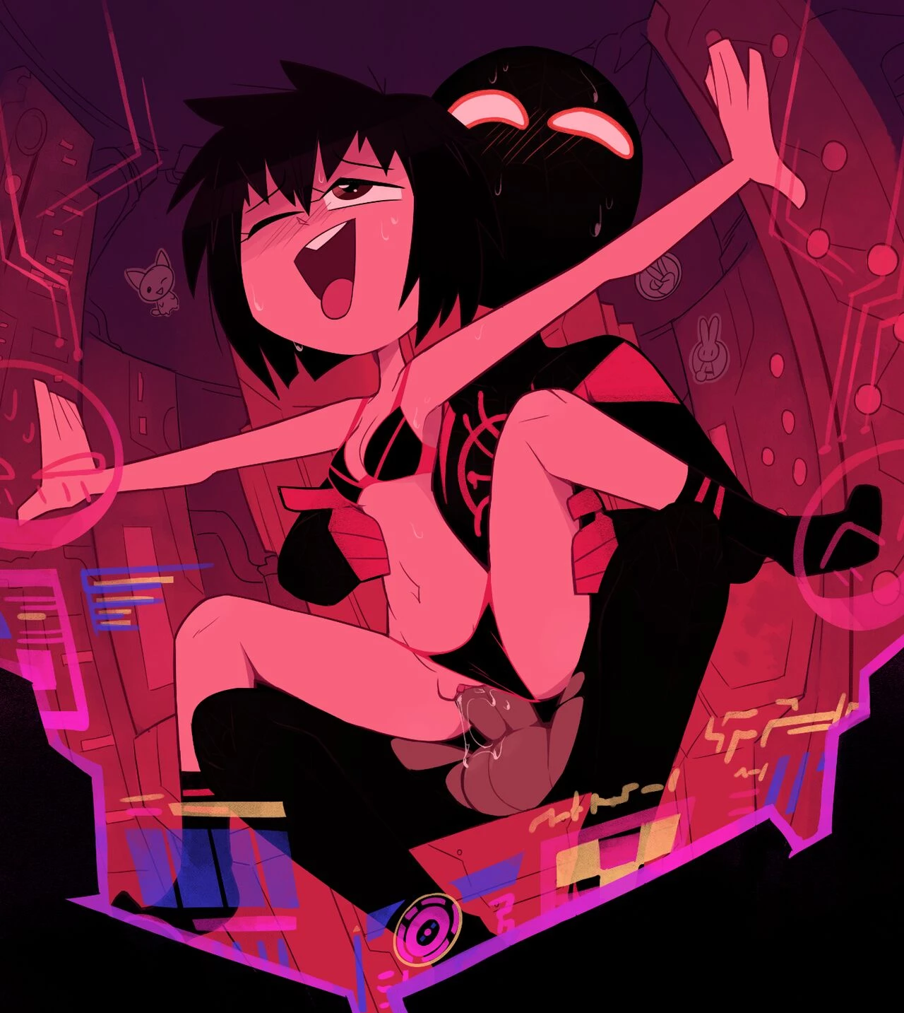 Cumming in the Spider-Verse porn comic picture 21