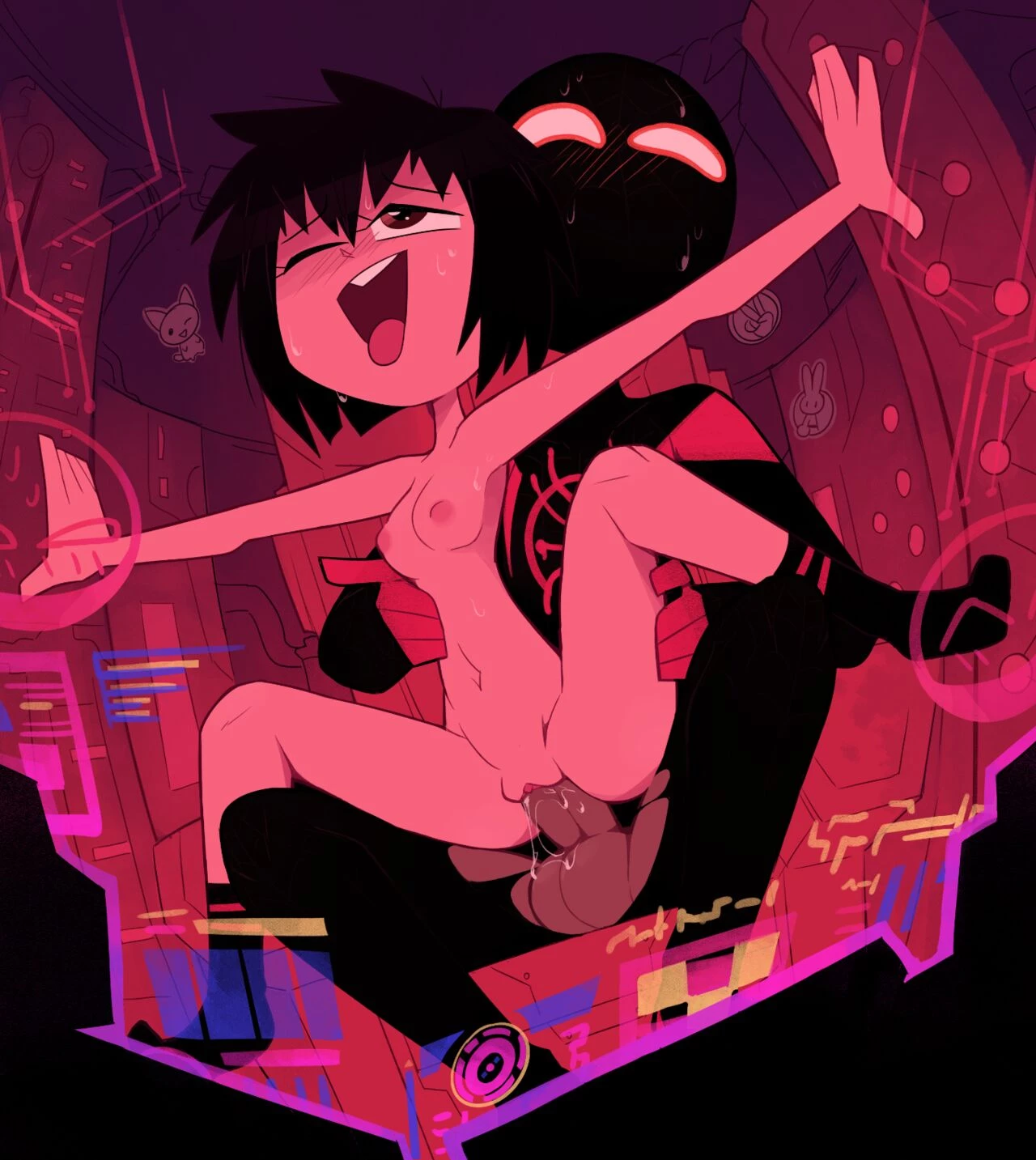 Cumming in the Spider-Verse porn comic picture 22