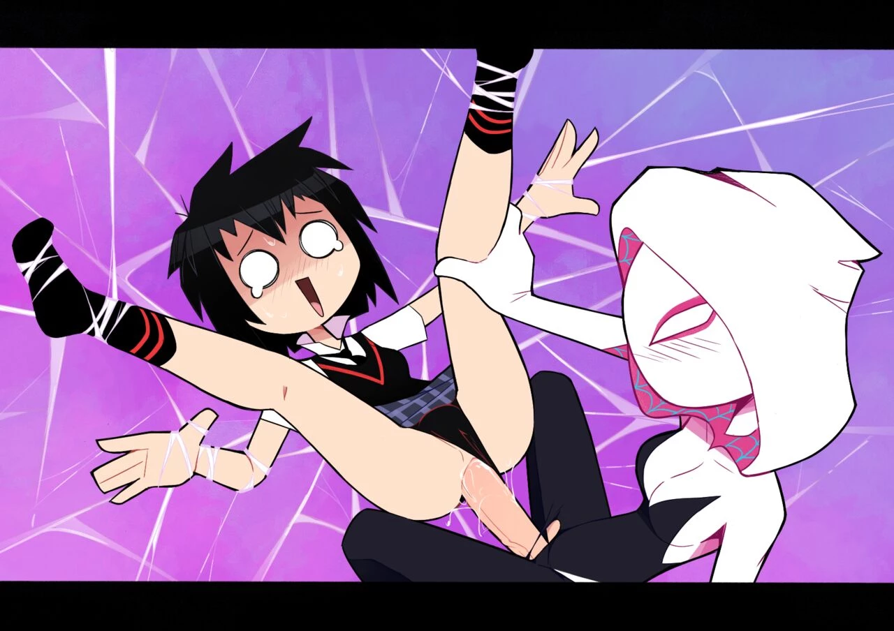 Cumming in the Spider-Verse porn comic picture 24
