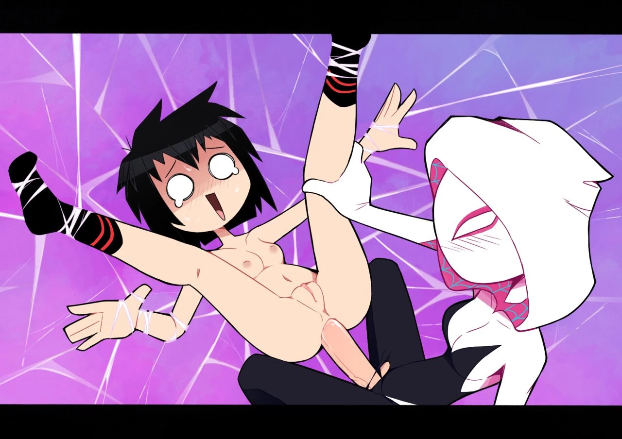 Cumming in the Spider-Verse porn comic picture 25