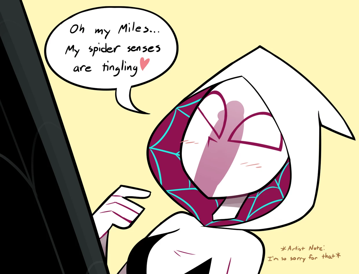 Cumming in the Spider-Verse porn comic picture 9