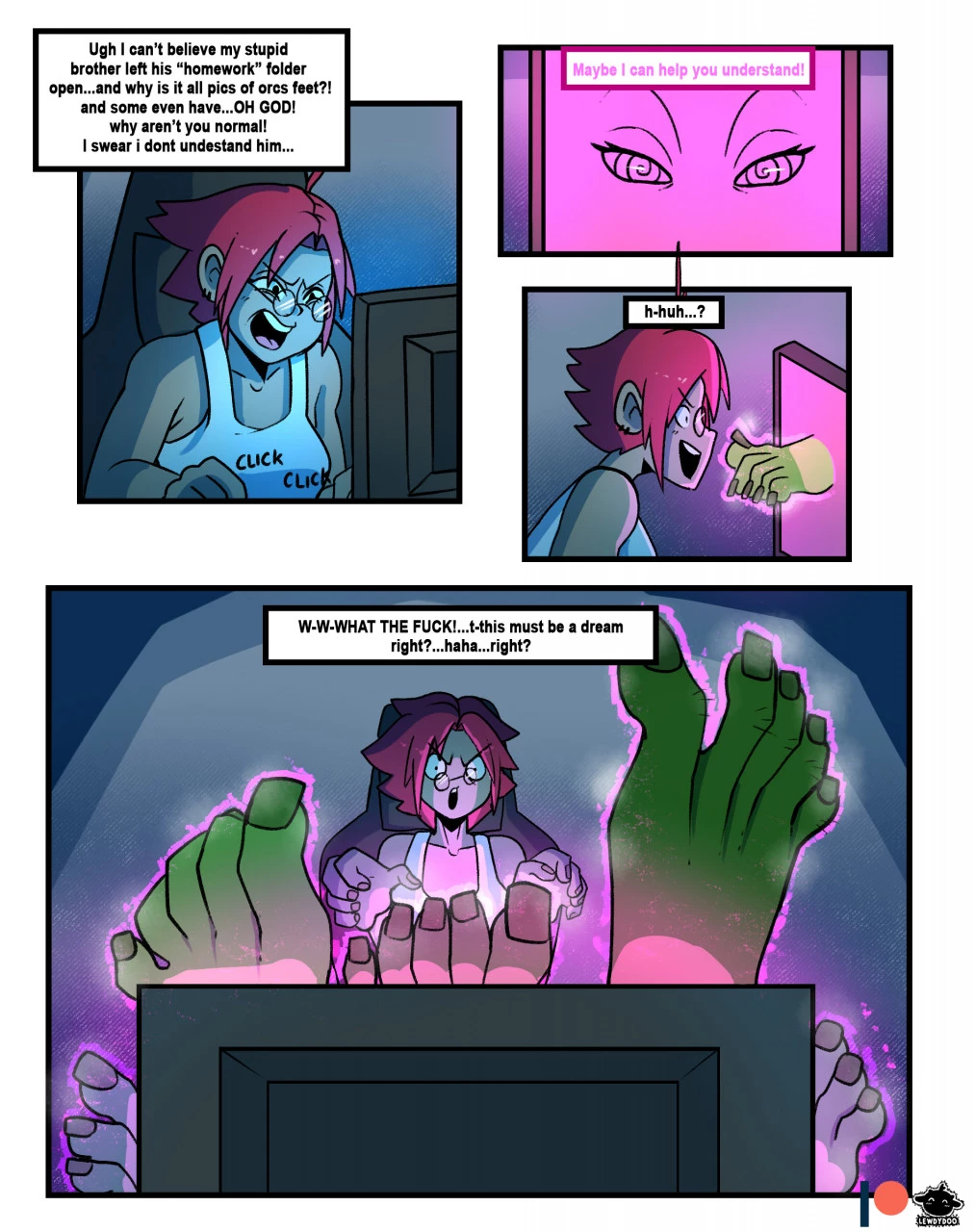 Cyber Orcked porn comic picture 1
