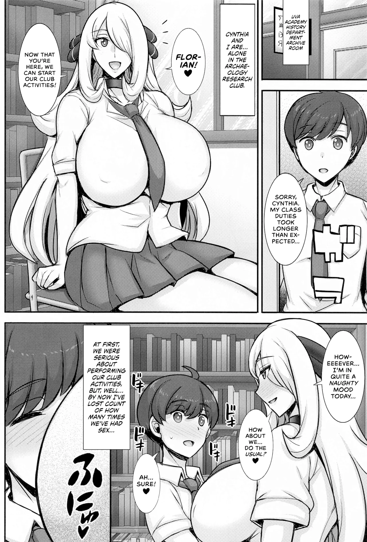 Cynthia is a High Schooler?! | JK!? Shirona-san porn comic picture 3