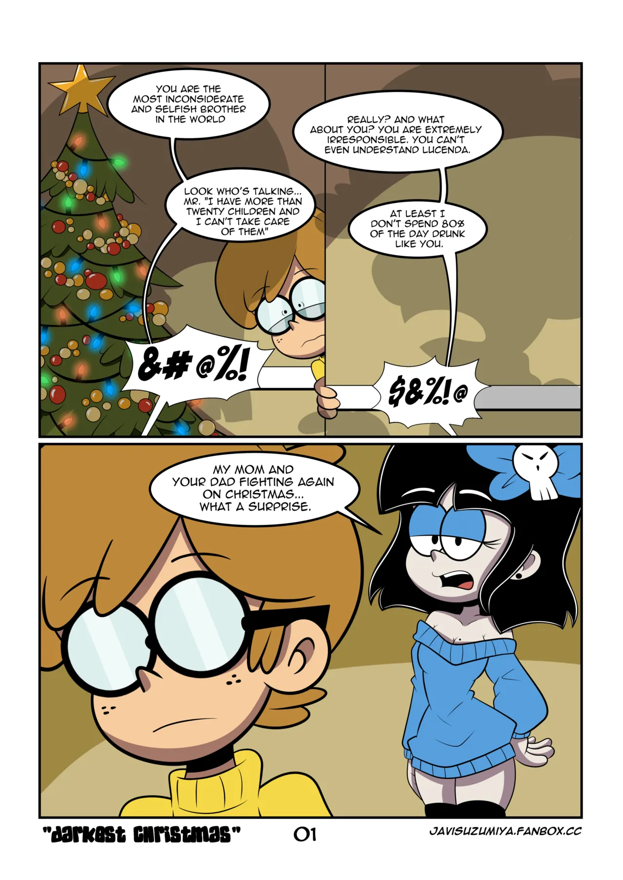 Darkest Christmas porn comic picture 1