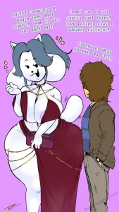 Date with Temmie porn comic picture 1