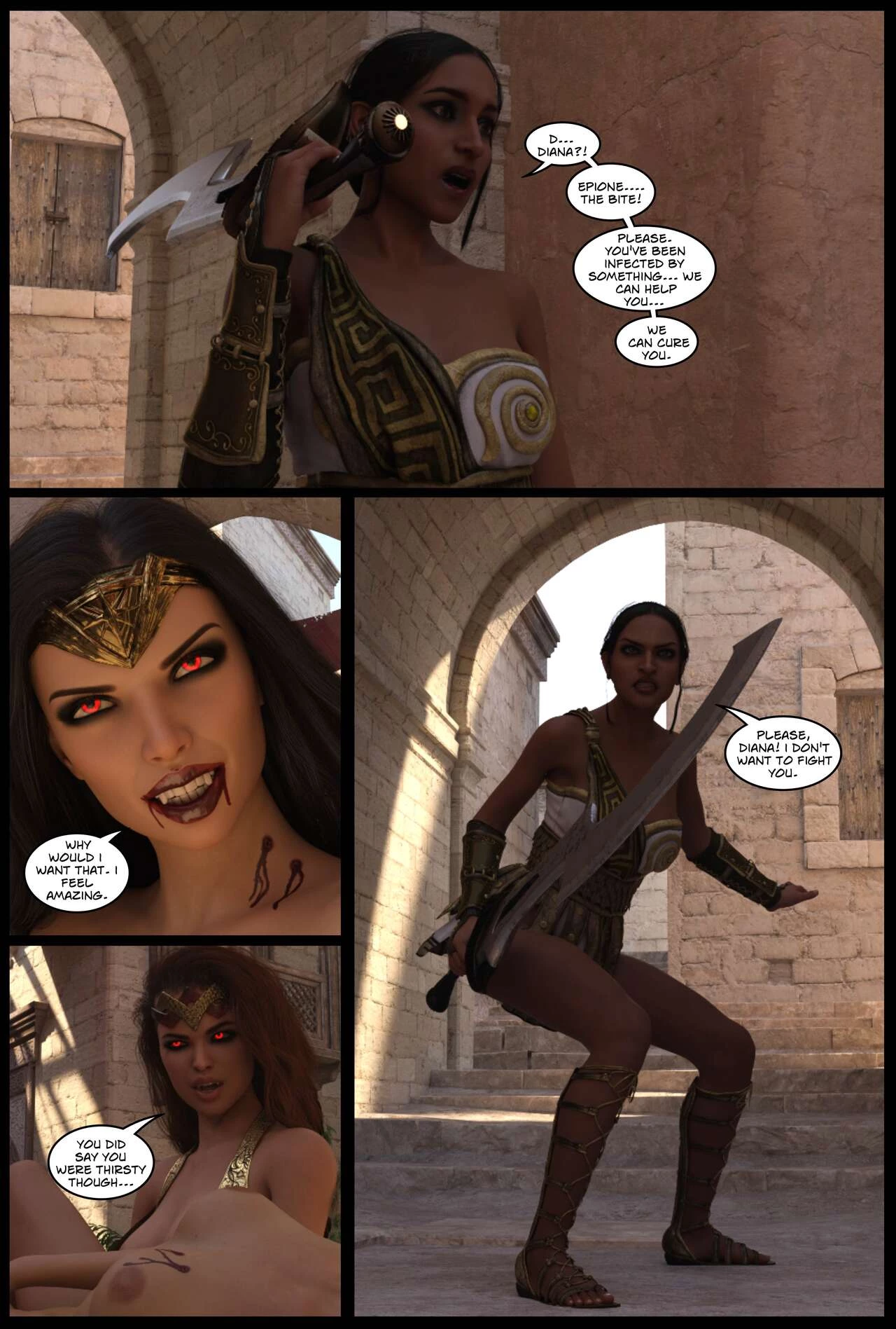 DC Vampires: The Fall of Themyscira porn comic picture 36
