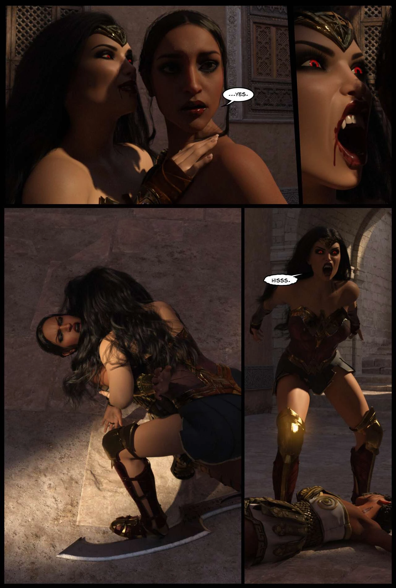 DC Vampires: The Fall of Themyscira porn comic picture 40