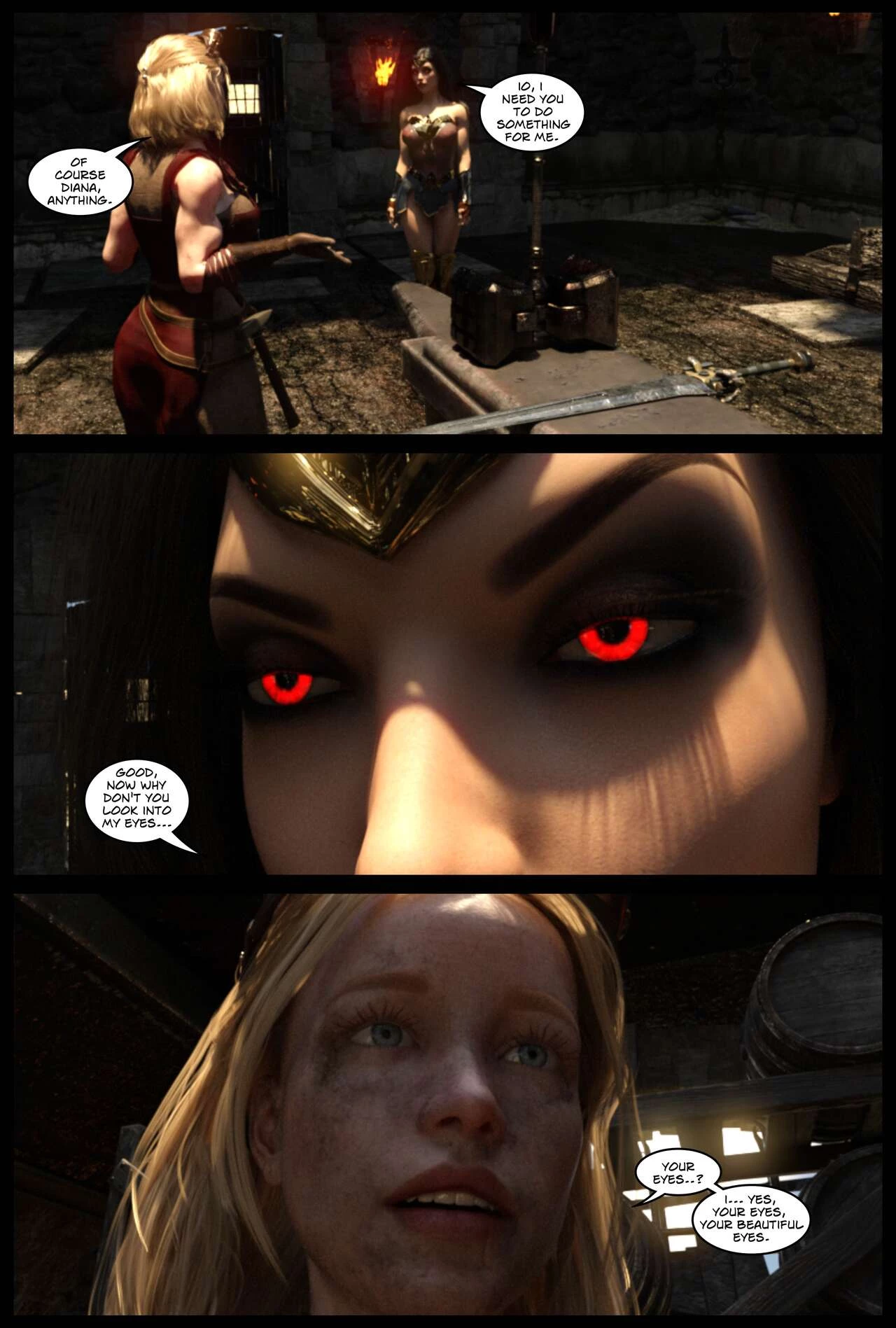 DC Vampires: The Fall of Themyscira porn comic picture 44