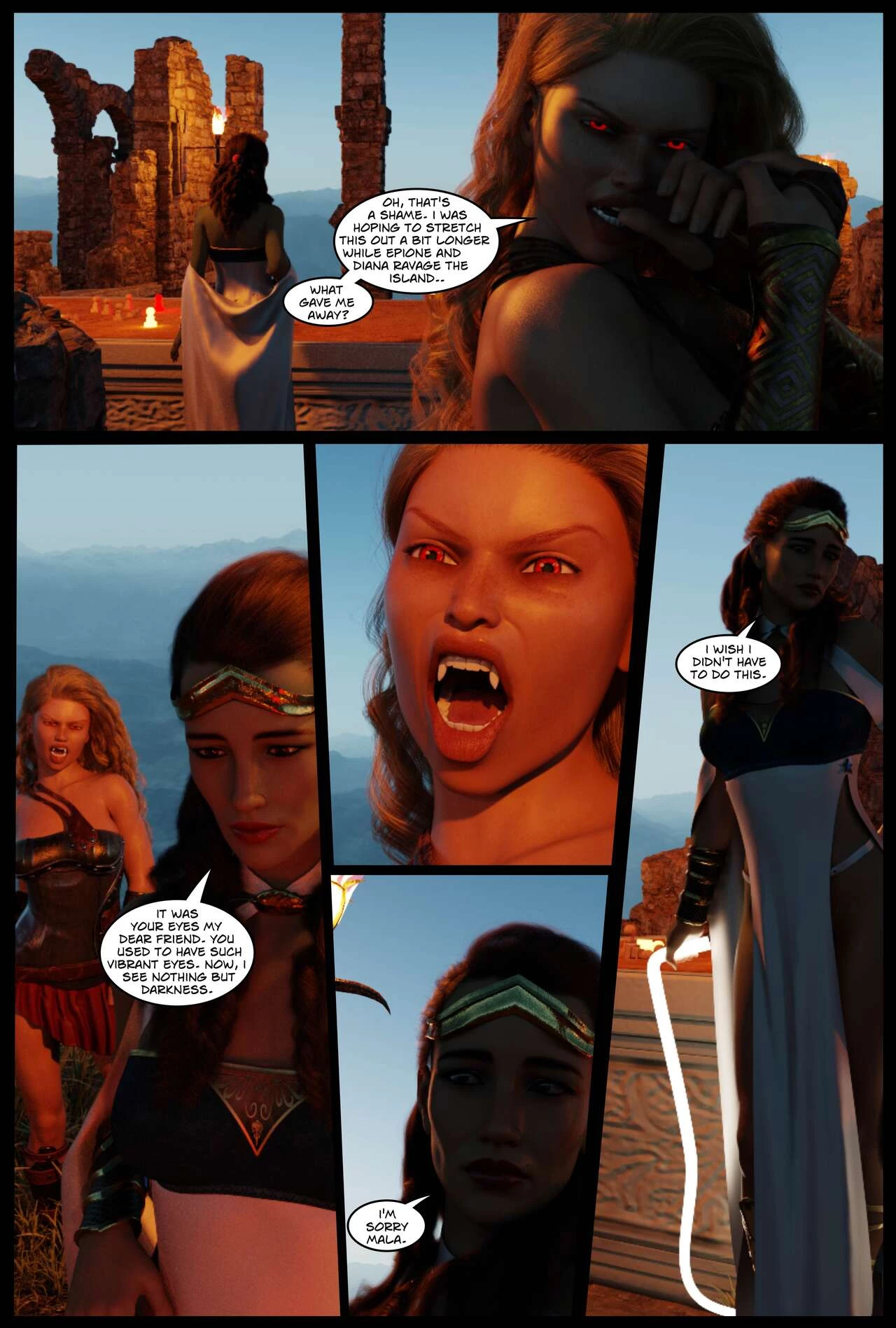 DC Vampires: The Fall of Themyscira porn comic picture 51