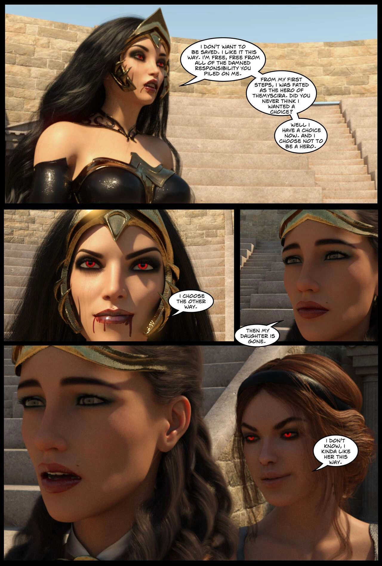 DC Vampires: The Fall of Themyscira porn comic picture 60