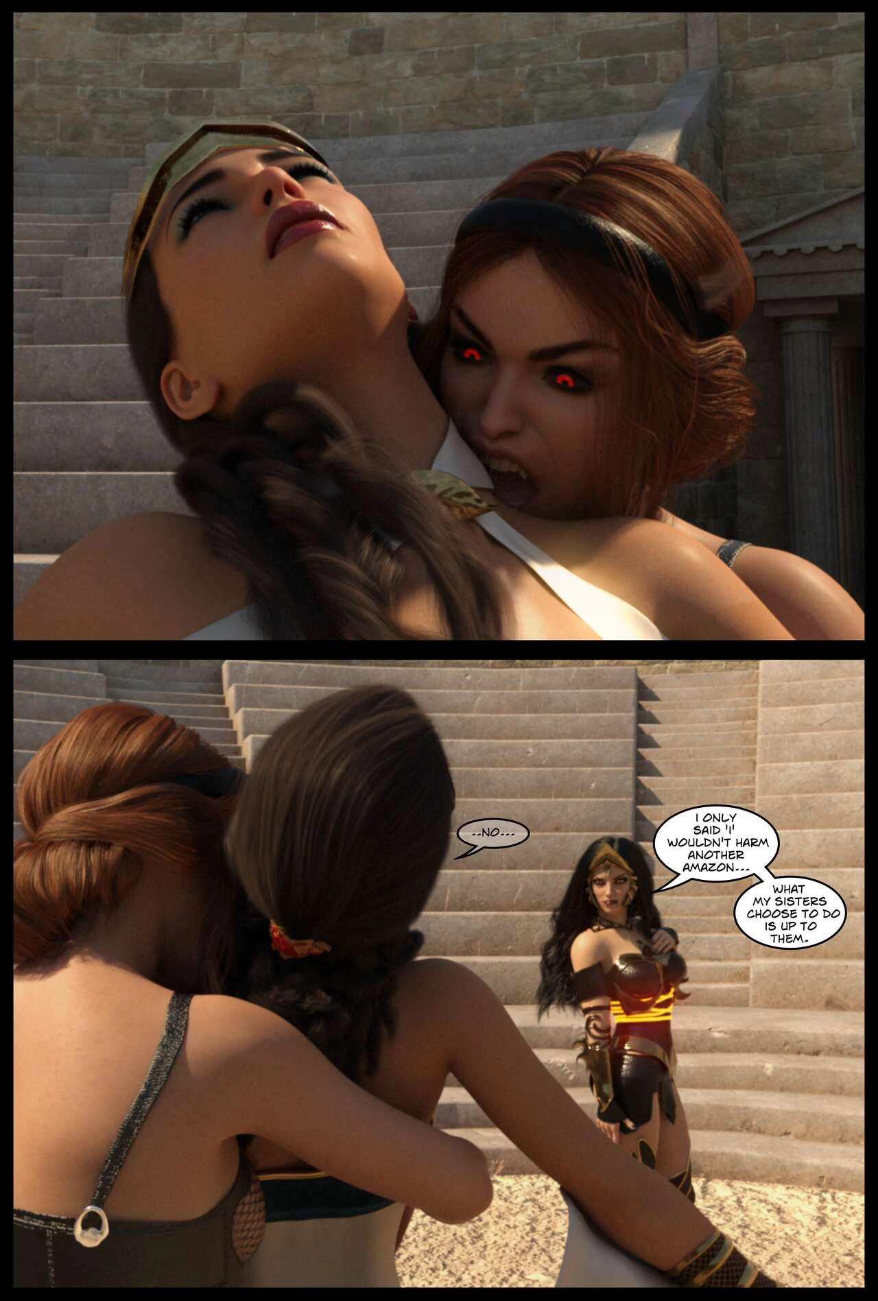 DC Vampires: The Fall of Themyscira porn comic picture 61