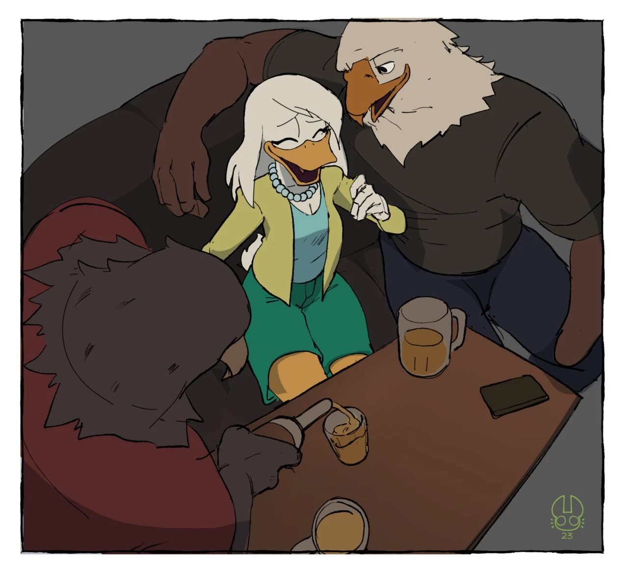 Della Duck porn comic picture 1