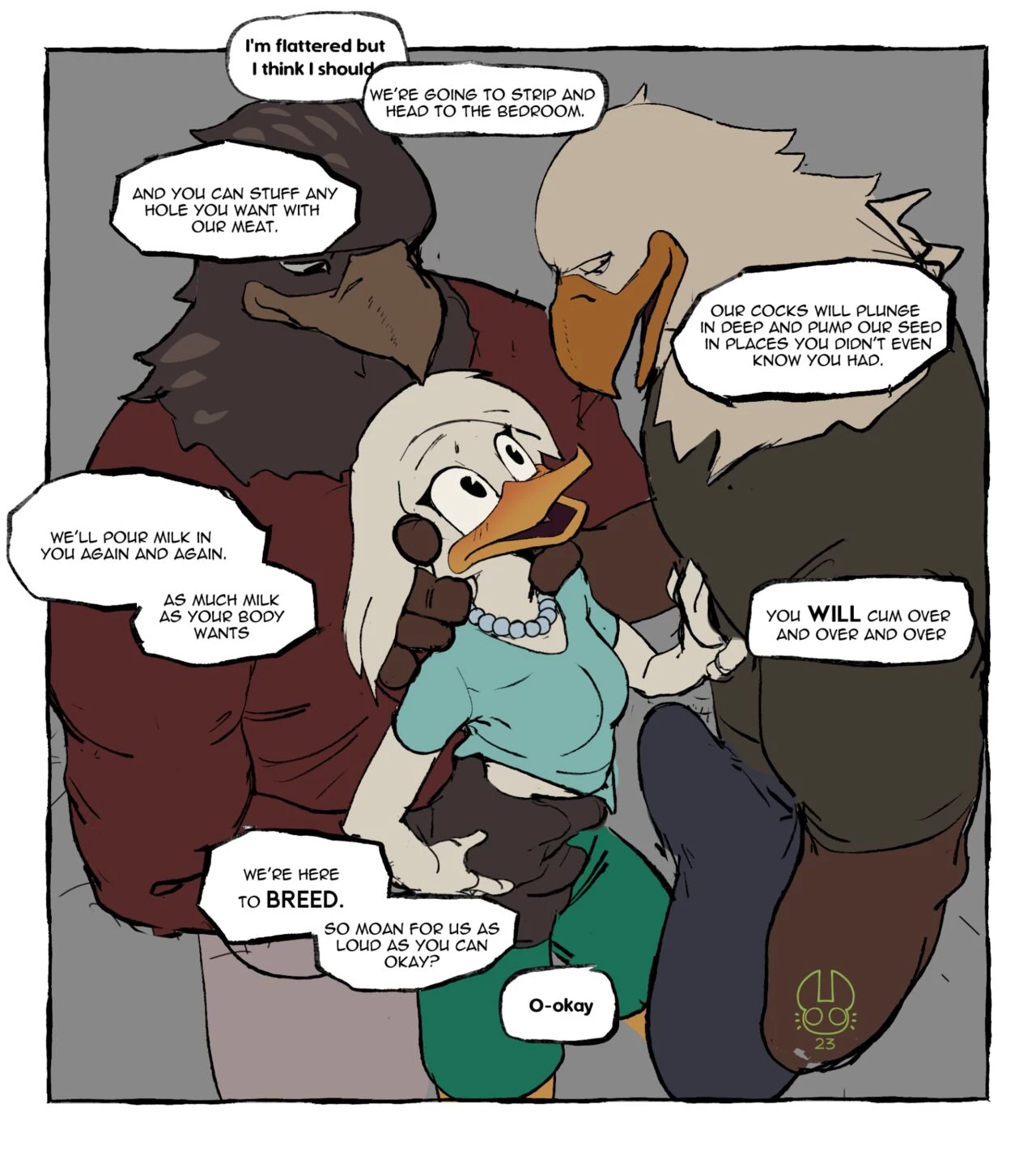 Della Duck porn comic picture 2