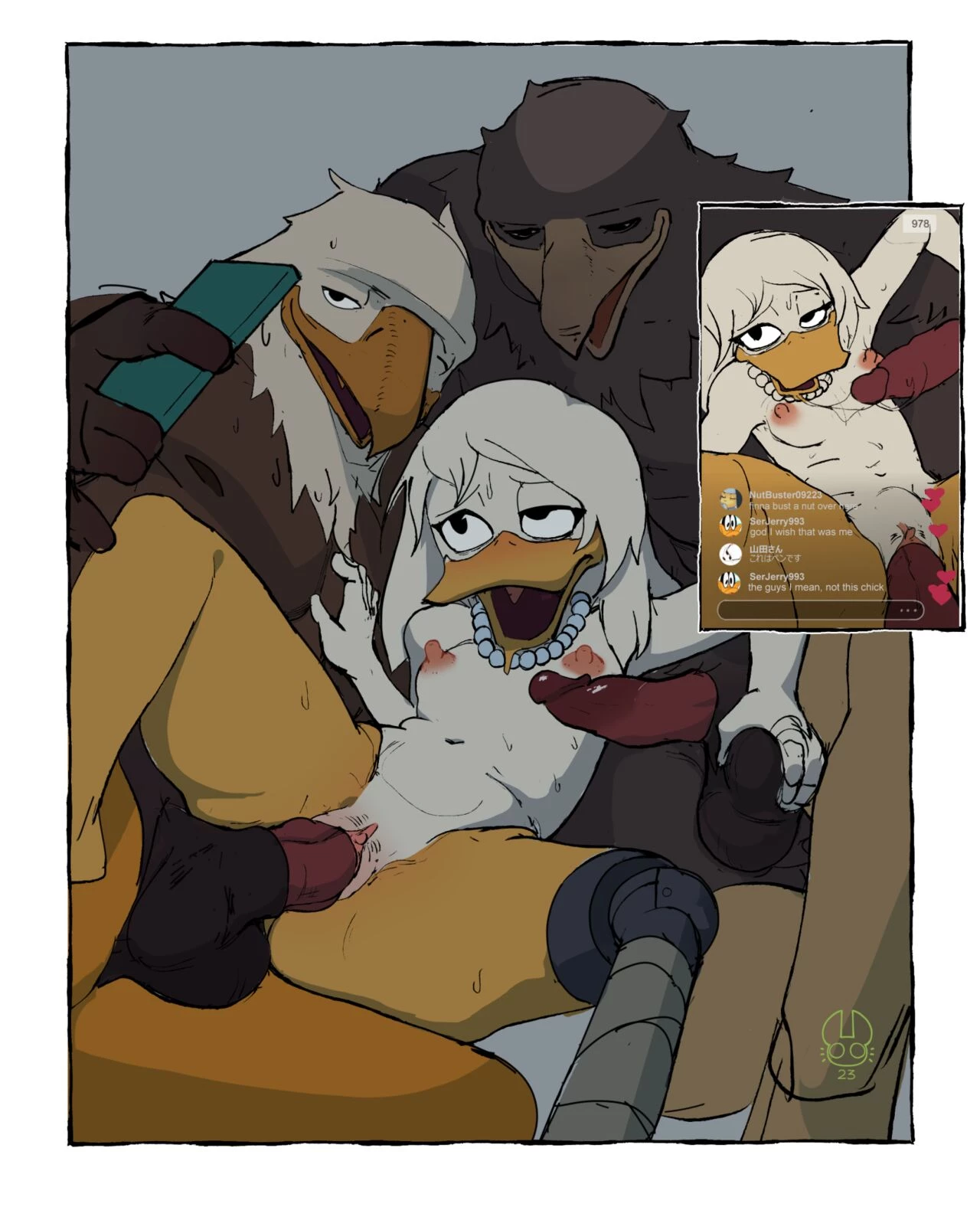 Della Duck porn comic picture 3
