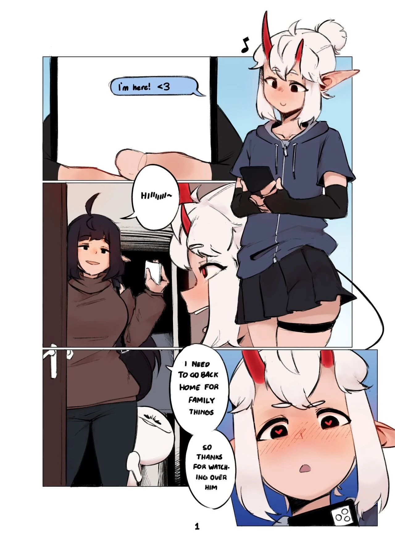 Demon Femboy porn comic picture 1