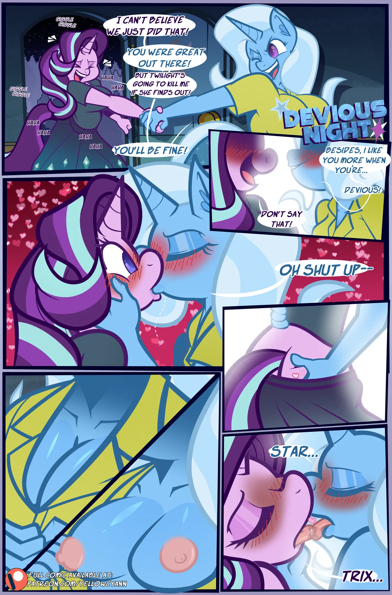 Devious Night porn comic picture 1