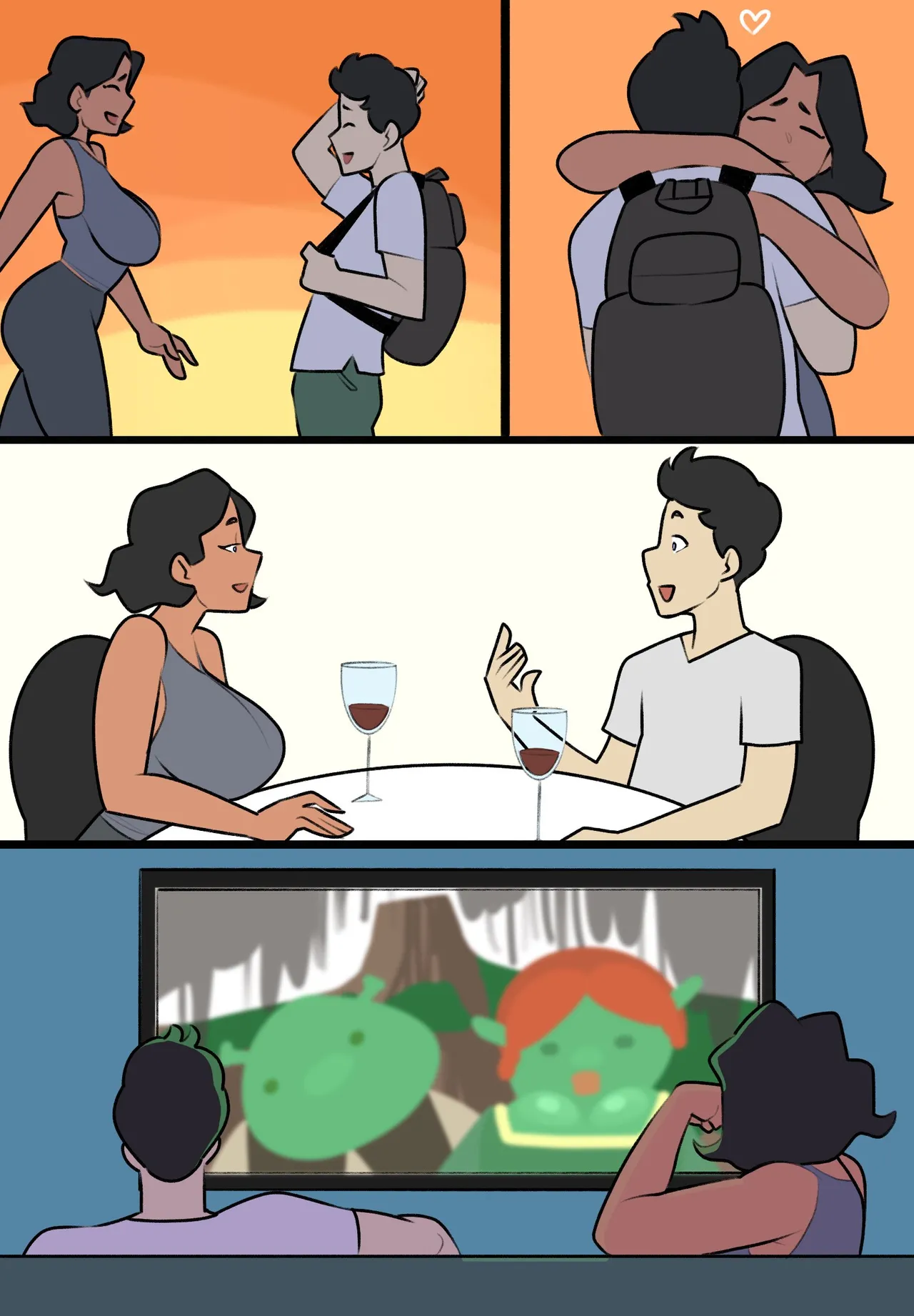 Divorced Aunt porn comic picture 2