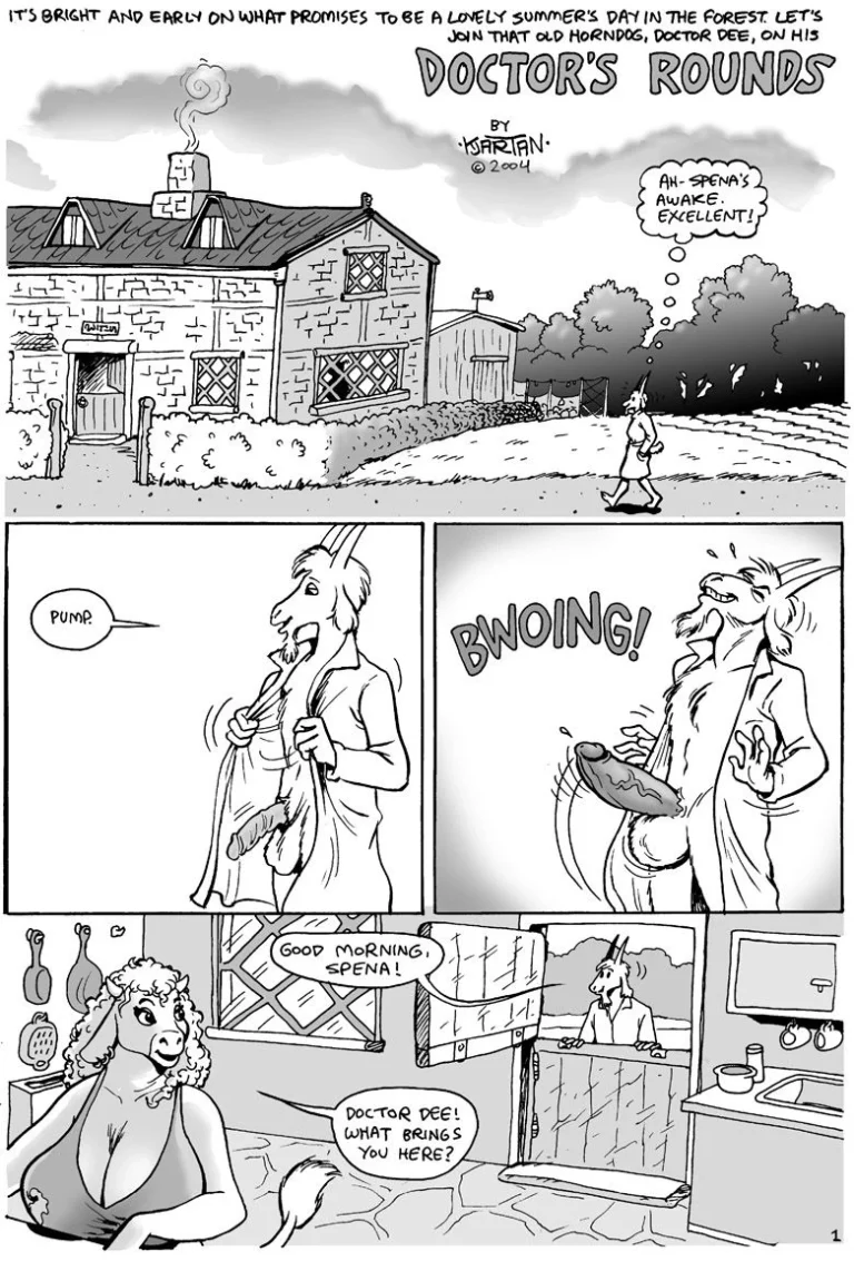 Doctor's rounds porn comic picture 1