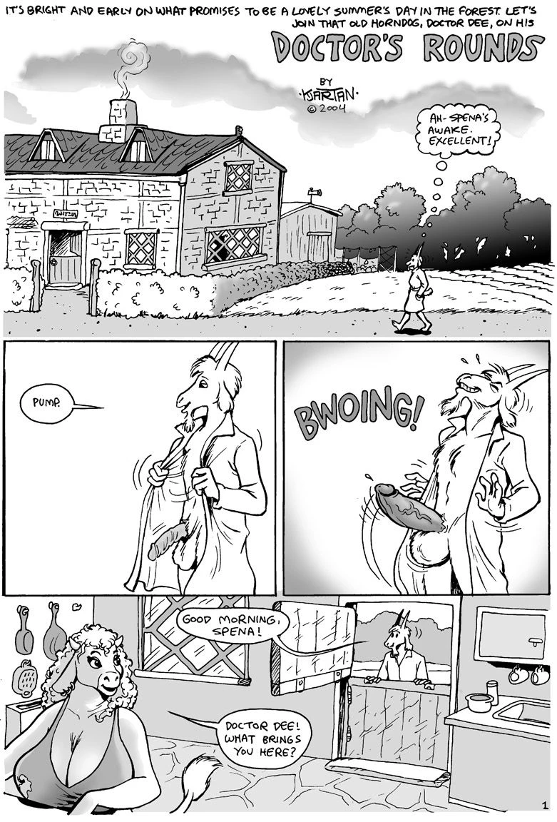 Doctor's rounds porn comic picture 1