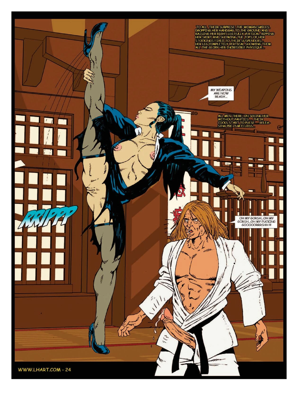 Dojo Bitches porn comic picture 9